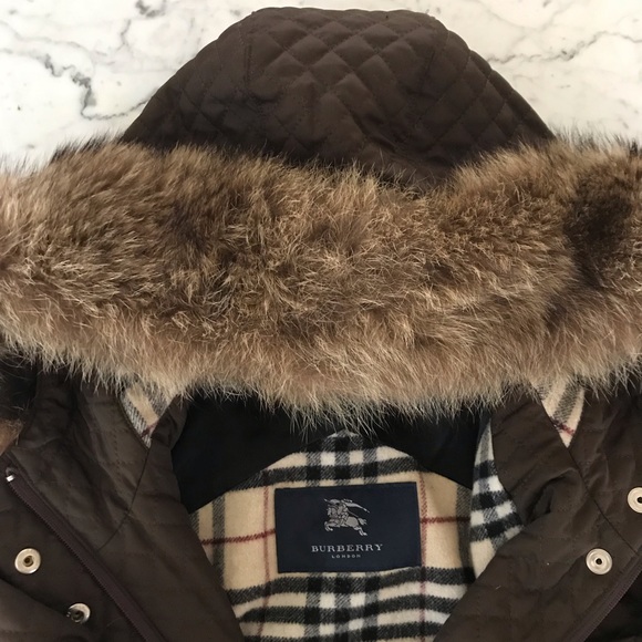 burberry coat fur hood